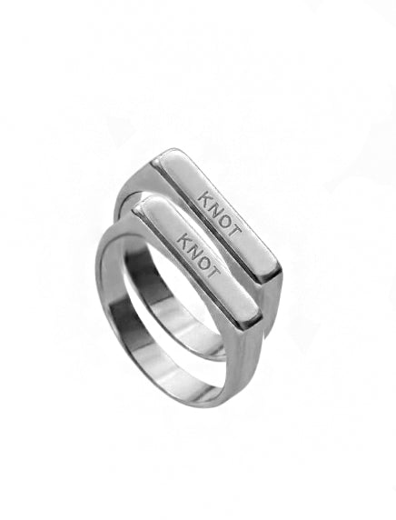 Knot Double - set ring