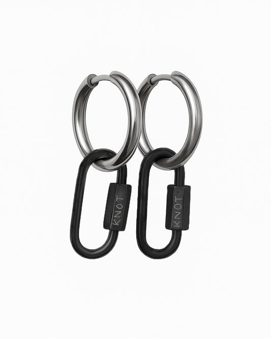 Knot M2 Black Edition - MINI Earrings